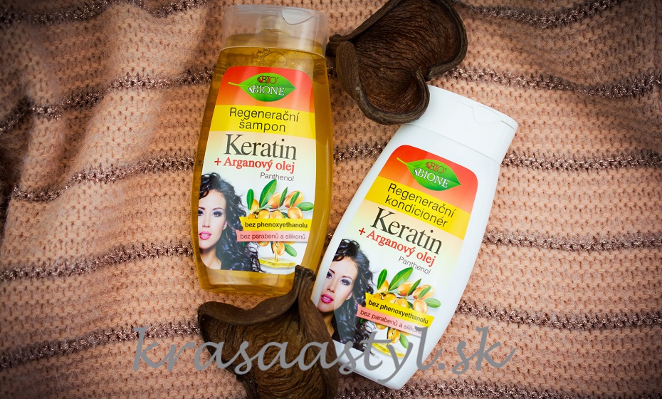 Recenzia: BIONE Regeneračný šampón a kondicionér KERATIN + ARGANOVÝ OLEJ