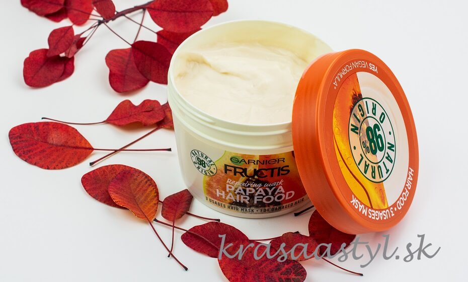 Recenzia: Garnier Fructis Papaya Hair Food – obnovujúca maska pre poškodené vlasy