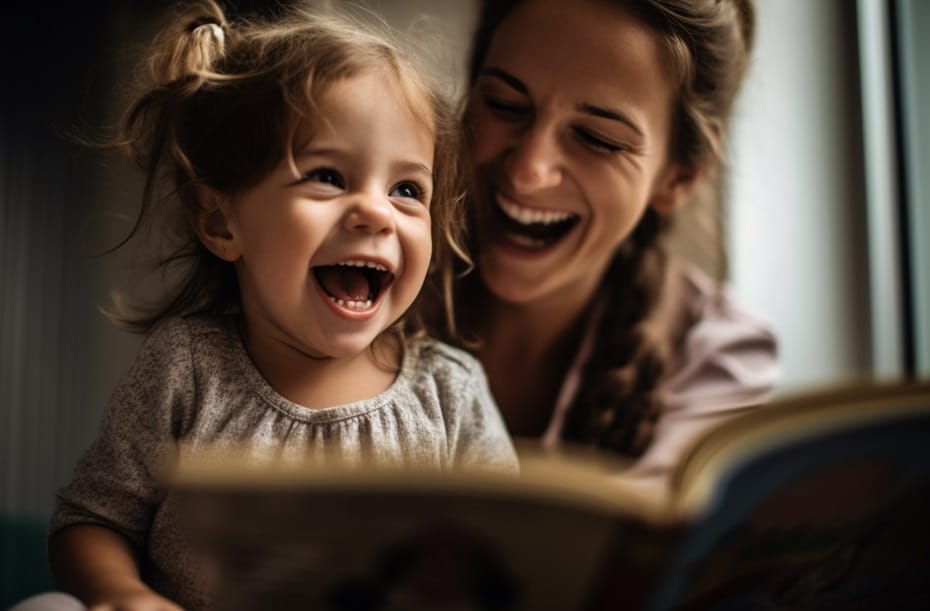 knihy pre deti od 2 rokov si číta mama s dcérkou