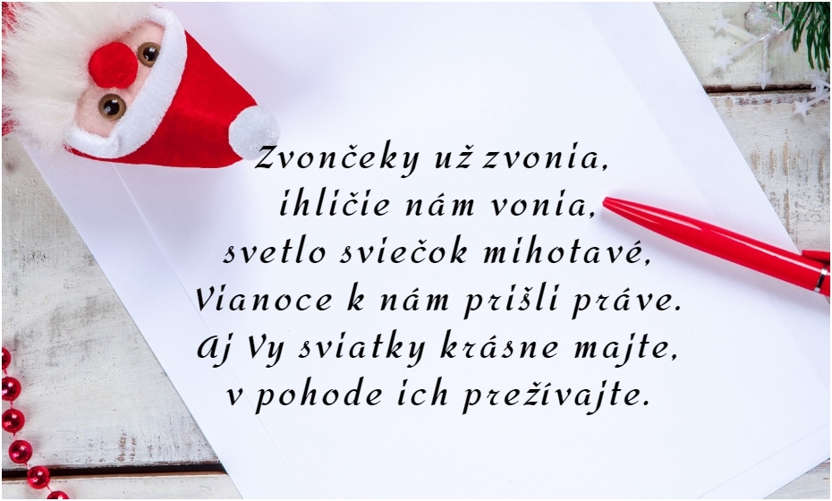 pohľadnica k vianociam